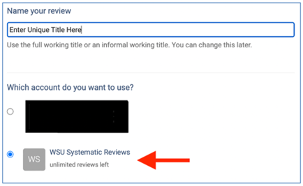 Covidence - WSU Systematic Reviews